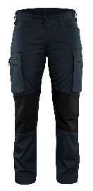 Blåkläder Damen Service Arbeitshose Stretch Dunkel Marineblau/Schwarz Produktbild