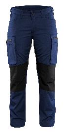 Blåkläder Damen Service Arbeitshose Stretch Marineblau/Schwarz Produktbild