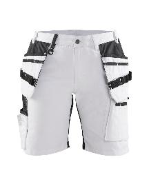 Blåkläder Damen Maler Shorts mit Stretch X1900 Weiß/Schwarz Produktbild