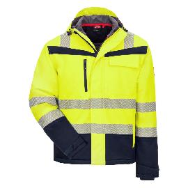 NITRAS MOTION TEX VIZ PLUS, Winter-Warnschutz-Softshelljacke, neongelb / marine, EN ISO 20471 Produktbild