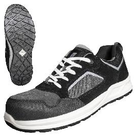 NITRAS CLASSIC STEP, S1P Sicherheitshalbschuhe, grau / schwarz, EN ISO 20345, EN 61340-4-3, DGUV Regel 112-191 Produktbild