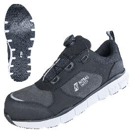 NITRAS SONIC STEP FIT, S3S FO HRO SC SR Sicherheitshalbschuhe, grau / schwarz, EN ISO 20345, EN IEC 61340-4-3, DGUV Regel 112-191 Produktbild