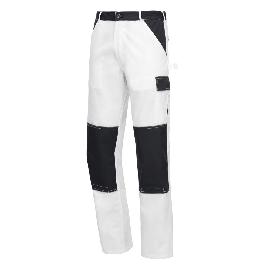 NITRAS MOTION TEX LIGHT, Arbeitshose, lang, weiß / grau, OEKO-TEX Produktbild