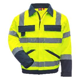 NITRAS MOTION TEX VIZ, Warn-Arbeitsjacke, neongelb / marineblau, EN ISO 13688, EN ISO 20471, OEKO-TEX Produktbild