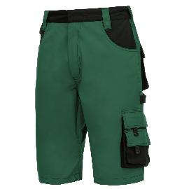 NITRAS MOTION TEX PLUS, Arbeitshose, kurz, grün / schwarz, OEKO-TEX Produktbild