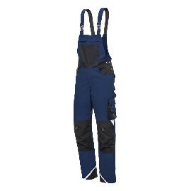NITRAS MOTION TEX PLUS, Latzhose, marineblau / schwarz, OEKO-TEX Produktbild