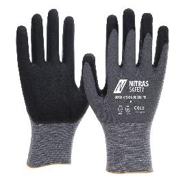 NITRAS SKIN FLEX LITE, Montagehandschuhe, grau / schwarz, EN ISO 21420, EN 388, EN 407, OEKO-TEX Produktbild