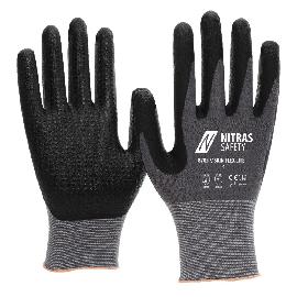 NITRAS SKIN FLEX LITE+, Montagehandschuhe, grau / schwarz, EN ISO 21420, EN 388, EN 407, OEKO-TEX Produktbild