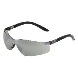 NITRAS VISION PROTECT, Schutzbrille, schwarz / schwarz, silber verspiegelt, EN 166 Produktbild