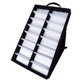 NITRAS Präsentationsbox für Schutzbrillen, Textil / Kunststoff, schwarz/weiß Produktbild
