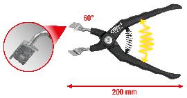 KS Tools Relais-Zange 45° gebogen Produktbild