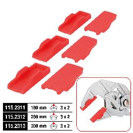 KS Tools Schonbacken für Zangenschlüssel, 3 Paar, 180 mm Produktbild