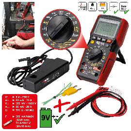 KS Tools Digital Multimeter inkl. Prüfspitzen mit integriertem Schlagschutz Produktbild