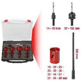 KS Tools Universal-Lochsägen-Satz, 15-tlg Produktbild