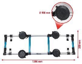 KS Tools Vierfach-Saugheber, 100 kg Produktbild