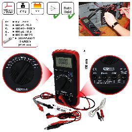 KS Tools Digital Multimeter inkl. Prüfspitzen und Krokodilklemmen Produktbild