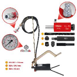 KS Tools Hydraulik-Einheit 16t, mit Hydraulik-Pumpe und Manometer, 15-tlg Produktbild