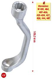 KS Tools 1/2"Zylinderkopf-Schlüssel für Mercedes 12-kant SW 17 Produktbild