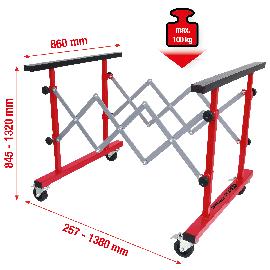 KS Tools performance Universal Teleskop-Mehrzweckwagen, 257-1380mm Produktbild