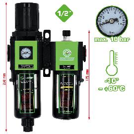 COMPETITION 1/2" Druckluft-Wartungseinheit Produktbild
