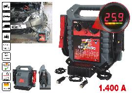 KS Tools 12 V + 24 V Batterie-Booster, mobiles Starthilfegerät 1400 A Produktbild