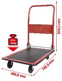 KS Tools Plattformwagen für Lager und Werkstatt, 150kg Produktbild