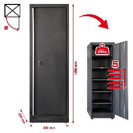 KS Tools Werkstatt-Schranksystem, Hochschrank mit Kabeldurchführung links Produktbild