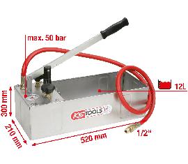 KS Tools Edelstahl Druck-Prüfpumpe, 12 Liter Produktbild
