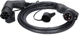 KS Tools efuturo Ladekabel gerade, Typ 2 auf Typ 1 Stecker, 1 Phase, bis zu 7,4 kW, 32 A, 230 V, Mode 3, 5 Meter Produktbild
