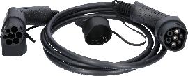 KS Tools efuturo Ladekabel gerade, Typ 2 auf Typ 2 Stecker, 1 Phase, bis zu 7,4 kW, 32 A, 230 V, Mode 3, 3 Meter Produktbild