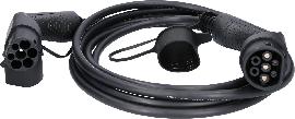 KS Tools efuturo Ladekabel gerade, Typ 2 auf Typ 2 Stecker, 1 Phase, bis zu 7,4 kW, 32 A, 230 V, Mode 3, 5 Meter Produktbild