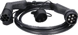 KS Tools efuturo Ladekabel gerade, Typ 2 auf Typ 2 Stecker, 3 Phasen, bis zu 11 kW, 16 A, 400 V, Mode 3, 3 Meter Produktbild