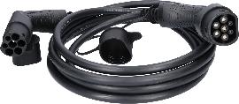 KS Tools efuturo Ladekabel gerade, Typ 2 auf Typ 2 Stecker, 3 Phasen, bis zu 22 kW, 32 A, 400 V, Mode 3, 5 Meter Produktbild