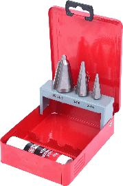 KS Tools HSS Blechschälbohrer-Satz, Stahlblechkassette 4-tlg Produktbild