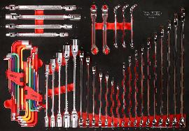 KS Tools Schraubenschlüssel-Satz in Schaumstoffeinlage, 49-tlg Produktbild