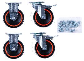 KS Tools Rollenset 2 x Lenkrolle + 2 x Laufrolle Produktbild