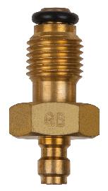 KS Tools Adapterstück M14x1,5 Außengewinde und 1/4" Schlauchanschluss mit Dichtring Produktbild