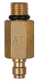 KS Tools Adapterstück M10x1,0 Außengewinde und 1/4" Schlauchanschluss mit Dichtring Produktbild