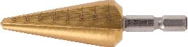 KS Tools HSS-TiN Blechschälbohrer-Bit, Ø 5-20mm Produktbild