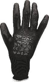 BRILLIANT TOOLS 12 Paar schwarze Mikro-Feinstrickhandschuhe, XL / 10 Produktbild