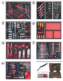 KS Tools SCS Systemeinlagen-Satz, Mechatroniker, 665-tlg Produktbild