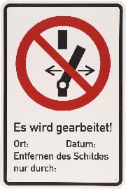 KS Tools Warnschild Geerdet Produktbild