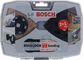 Bosch Starlock Schleifset AVZ 93 G/90 RT6/32 RT4, Wood & Paint Schleifpapier (3x) Produktbild