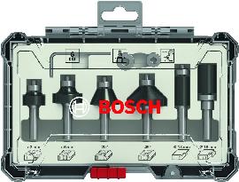 Bosch 6-teiliges Rand- und Kantenfräser-Set, 8-mm-Schaft. Für Handfräsen Produktbild