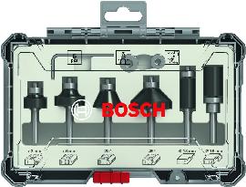 Bosch 6-teiliges Rand- und Kantenfräser-Set, 6-mm-Schaft. Für Handfräsen Produktbild