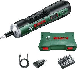 Bosch Akku-Schrauber PushDrive, 32-tlg. Schrauberbit-Set, Aufbewahrungsbox Produktbild