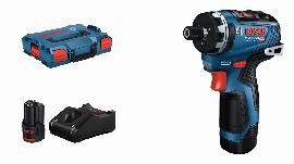 Bosch PRO Akku-Schrauber GSR 12V-35 HX: 2 x Akku GBA 12V 3.0Ah, Schnellladegerät, L-BOXX Produktbild