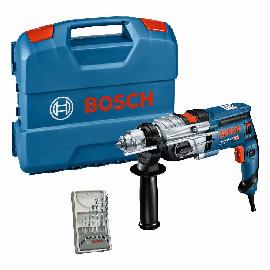 Bosch PRO Schlagbohrmaschine GSB 20-2, mit 7-teiligem Steinbohrer-Set Produktbild