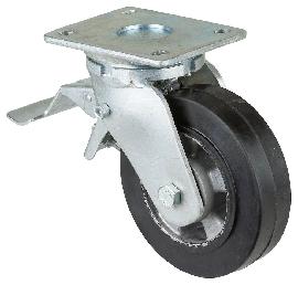 BS ROLLEN Lenkrolle mit Platte RR120.B80 Produktbild