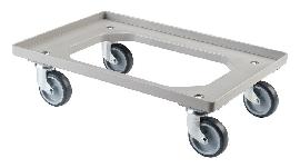 BS ROLLEN Handw.-Allzweckrollersammler, T.-ROLLER, mit Platte, Thermoplastisches grau Produktbild